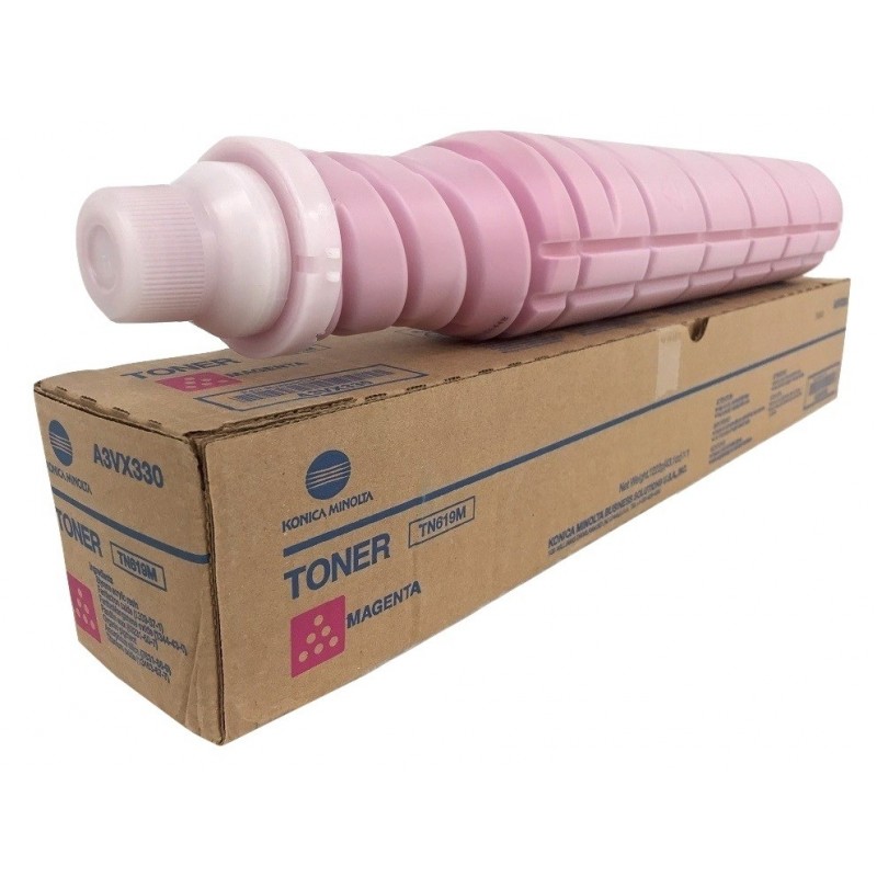 Konica Minolta TN619M magenta OEM toner cartridge